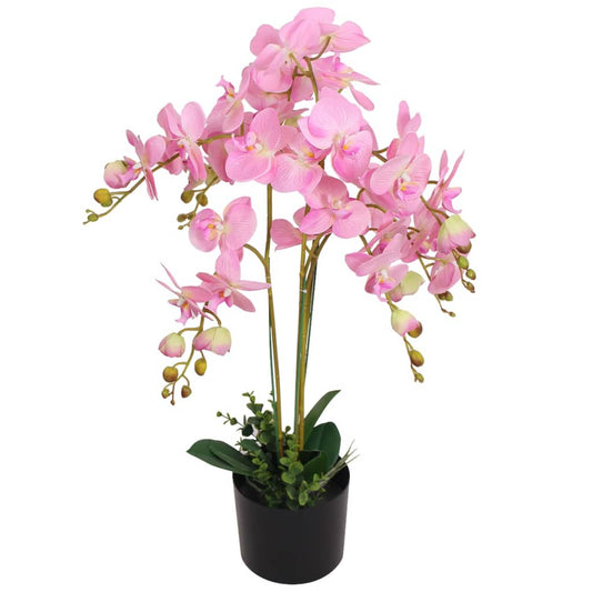 Orchidea Rosa Artificiale 75 cm - Soggiorno - 1