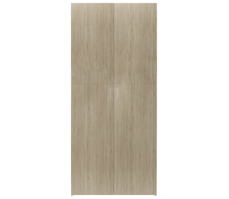 Scarpiera Rovere Sonoma con 2 Ante e 6 Ripiani