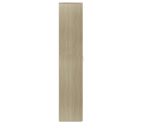 Scarpiera Rovere Sonoma con 2 Ante e 6 Ripiani