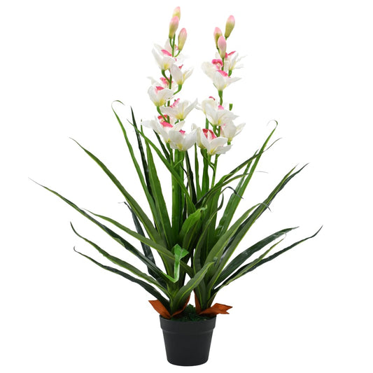 Orchidea Artificiale con Vaso 100 cm - Soggiorno - 1