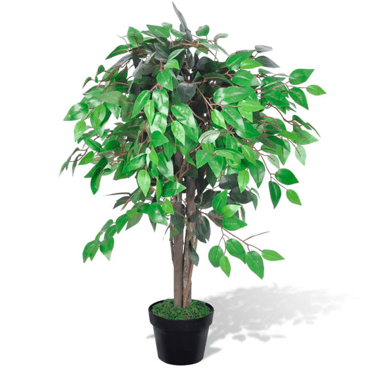 Albero di Fico Artificiale 90 cm - Soggiorno - 1